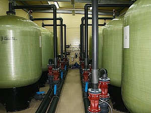 Стройка станции обезжелезивания воды в Клину